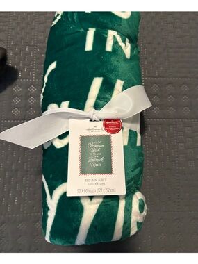Hallmark Holiday Plush Throw Blanket “My Wish Is To Live In A Hallmark Movie”